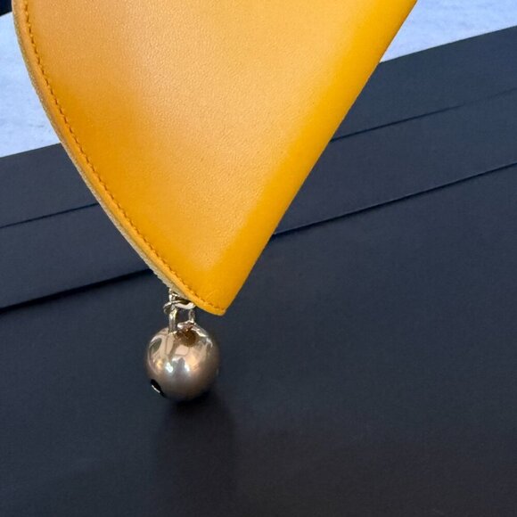 Burberry Women's Mimosa Orange Leather Large Shield Wallet - Picture 14 of 16